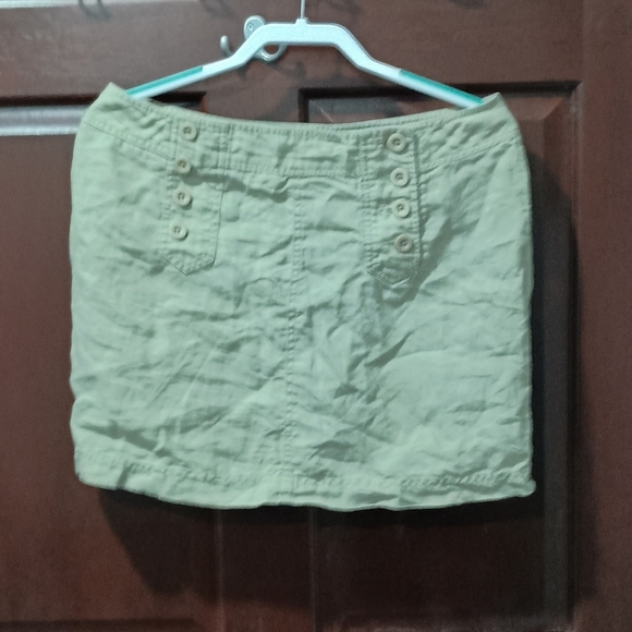 Cynthia Rowley Dresses & Skirts - Cynthia Rowley 100% Linen Tan Skirt Size 8